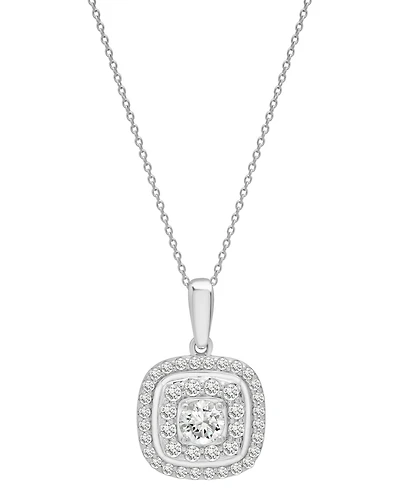 Wrapped in Love Diamond Pendant Necklace (1 ct. t.w.) in 14k White Gold, 18" + 2" extender, Exclusively at Macy's