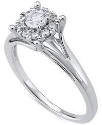 Diamond Halo Engagement Ring (1/3 ct. t.w.) 14k Gold