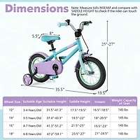 Adjustable Handlebar and Saddle Kids Bike Lightweight and Easy to Ride