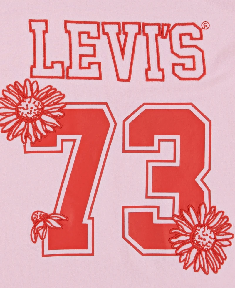 Levi's Toddler and Little Girls V-neck Sporty T-Shirt