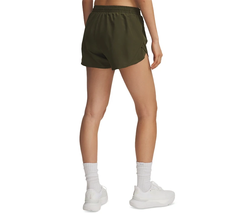 Under Armour Women's Fly By Mesh-Panel Running Shorts