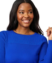 Melissa Paige Women's Boat Neck Long-Sleeve Sweater