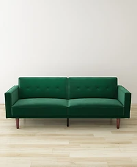 Gold Sparrow 84" Velvet Blake Convertible Sofa Bed, Created for Macy's