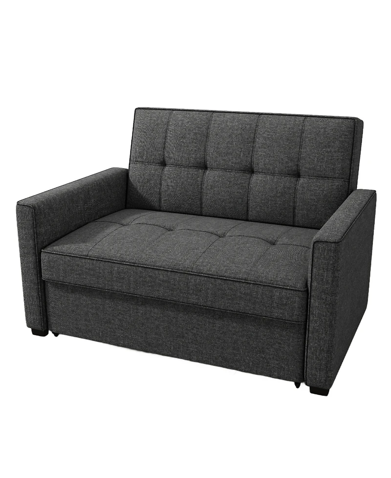 Gold Sparrow 51" Polyester Chandler Convertible Loveseat Bed, Created for Macy's