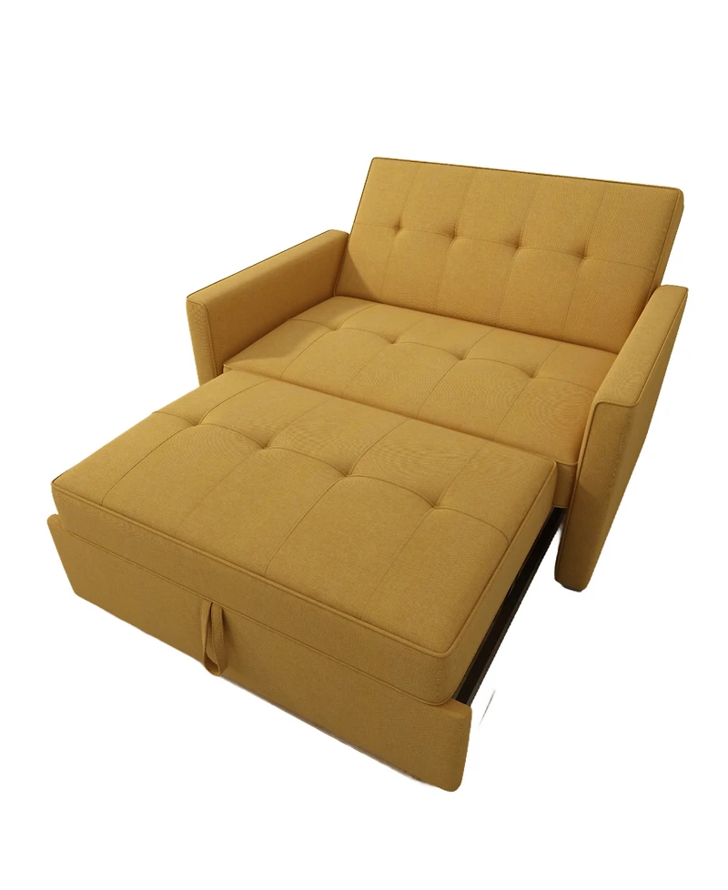 Gold Sparrow 51" Polyester Chandler Convertible Loveseat Bed, Created for Macy's