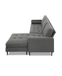Gold Sparrow 82" Polyester Lexington Reversible Sectional, Created for Macy's