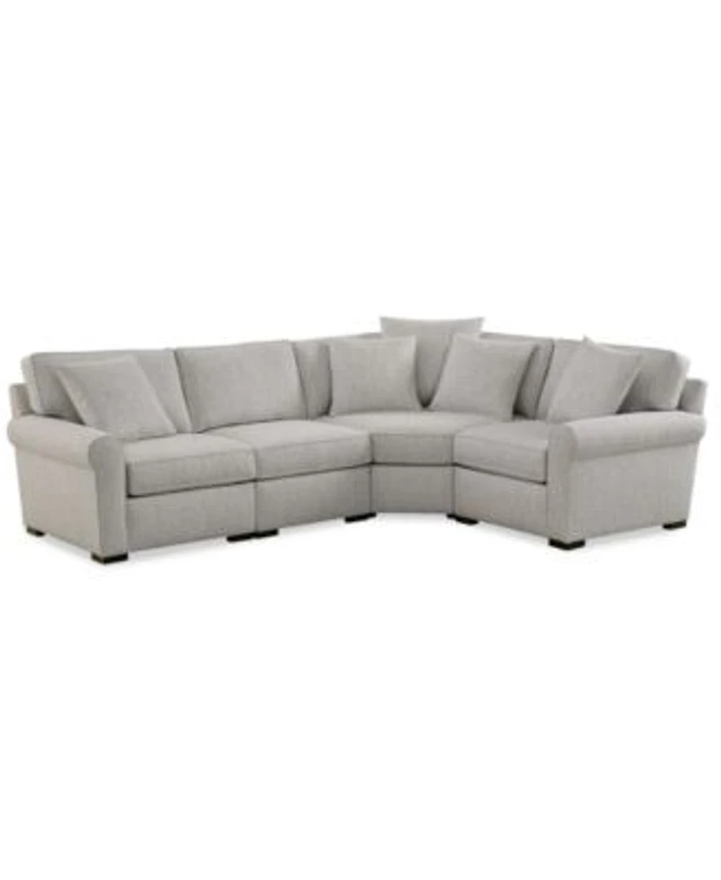 Radley Roll Arm Fabric Sectional Collection Exclusively At Macys