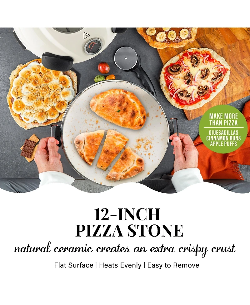 GraniteStone Piezano 12 in. Electric Pizza Oven