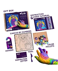 Okto Clay-by-Numbers Kit – “Owl” (11.4” x 11.4”)