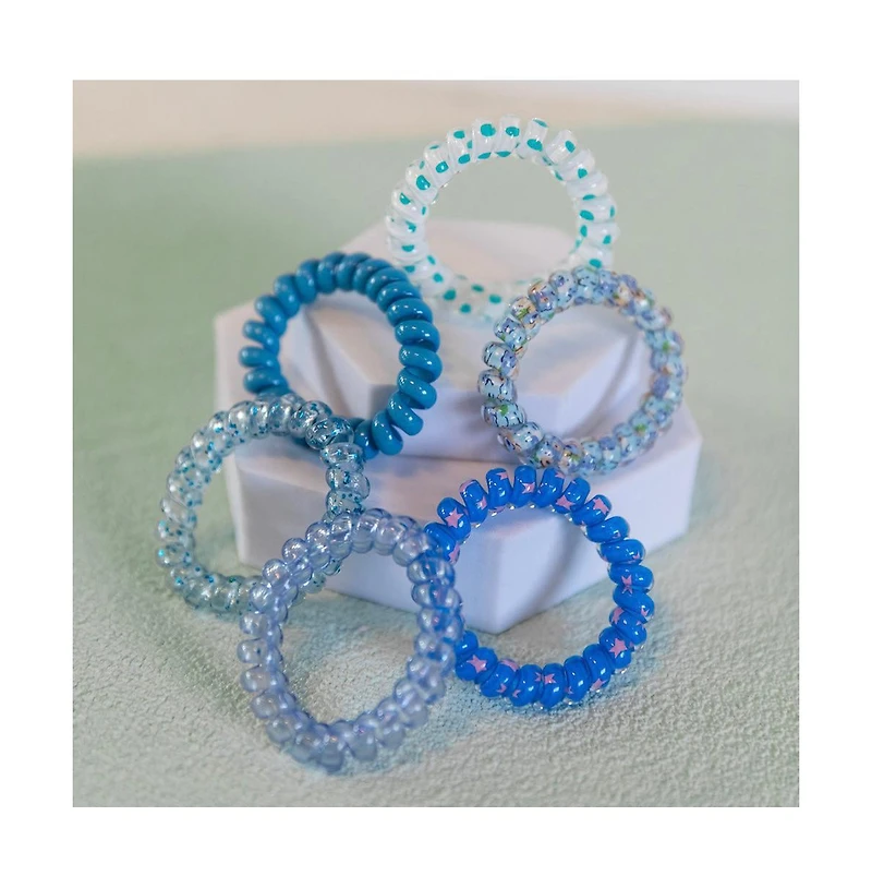 Headbands of Hope Hair Tie Set - Blue Bliss
