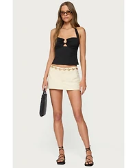 Edikted Women's Delcy Cut Out Halter Top
