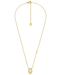 Michael Kors Oval Stone Pendant Necklace
