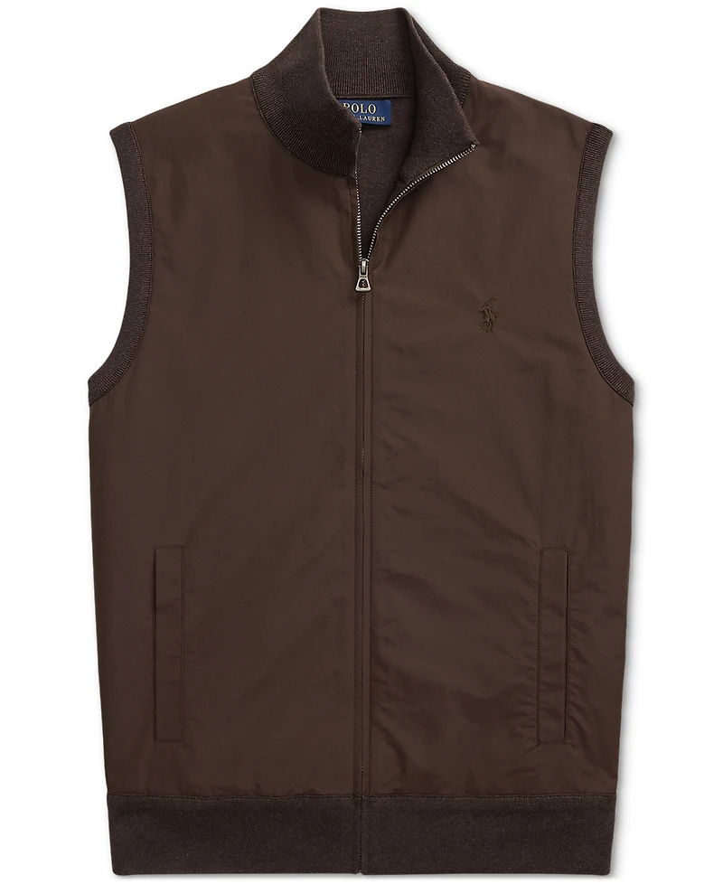 Polo Ralph Lauren Men's Hybrid Full-Zip Sweater Vest