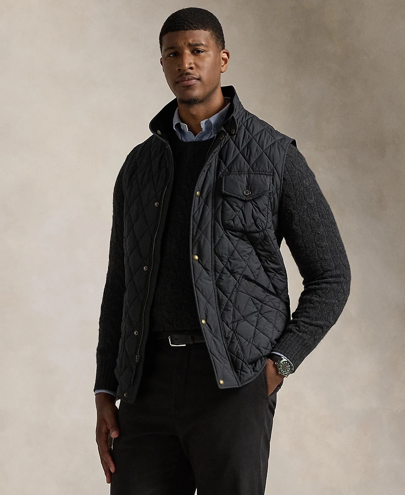 Polo Ralph Lauren Men's Big & Tall The Beaton Quilted Utility Vest