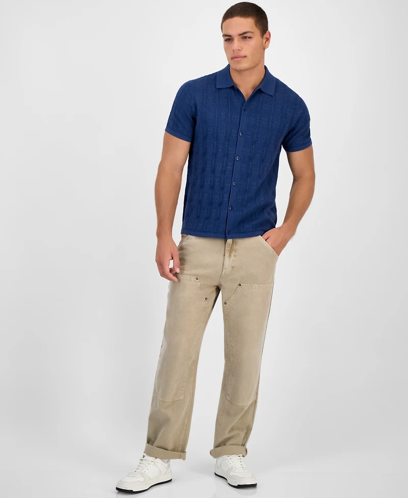 Guess Men's Topanga Pointelle Shirt