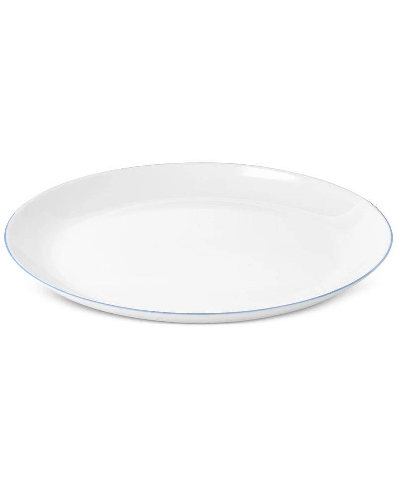 Arch Studio Opal Glass Blue Rim Dinner Plate, Set of 4, Exclusively at Macy's