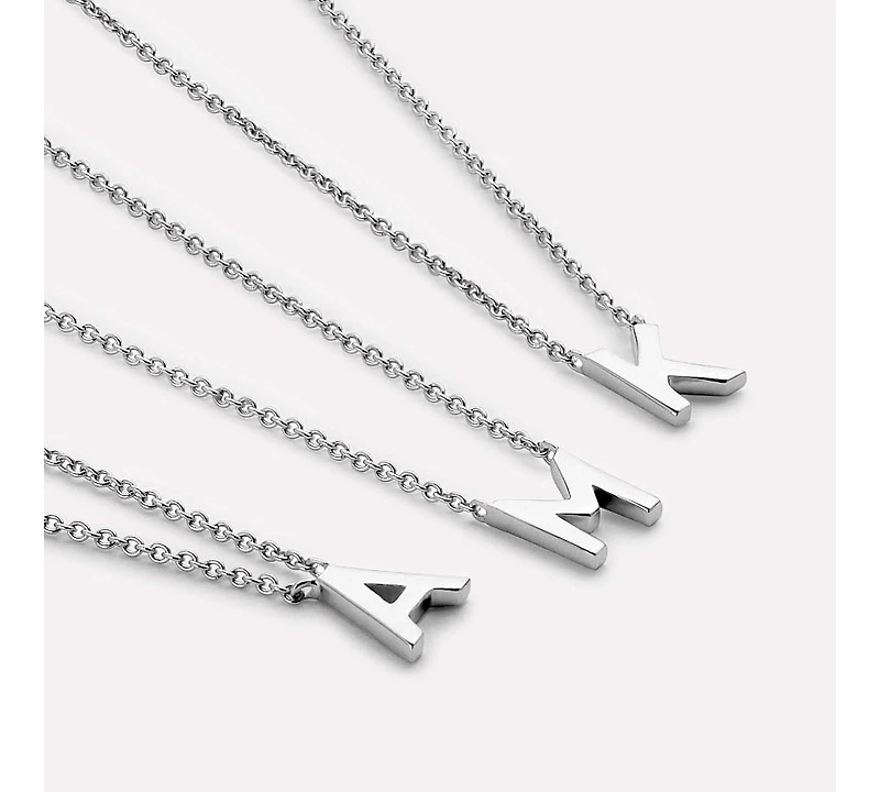 Ana Luisa Silver Initial Necklace - Letter