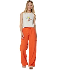 Roxy Juniors' Sea Goldie Wide-Leg Cotton Pants