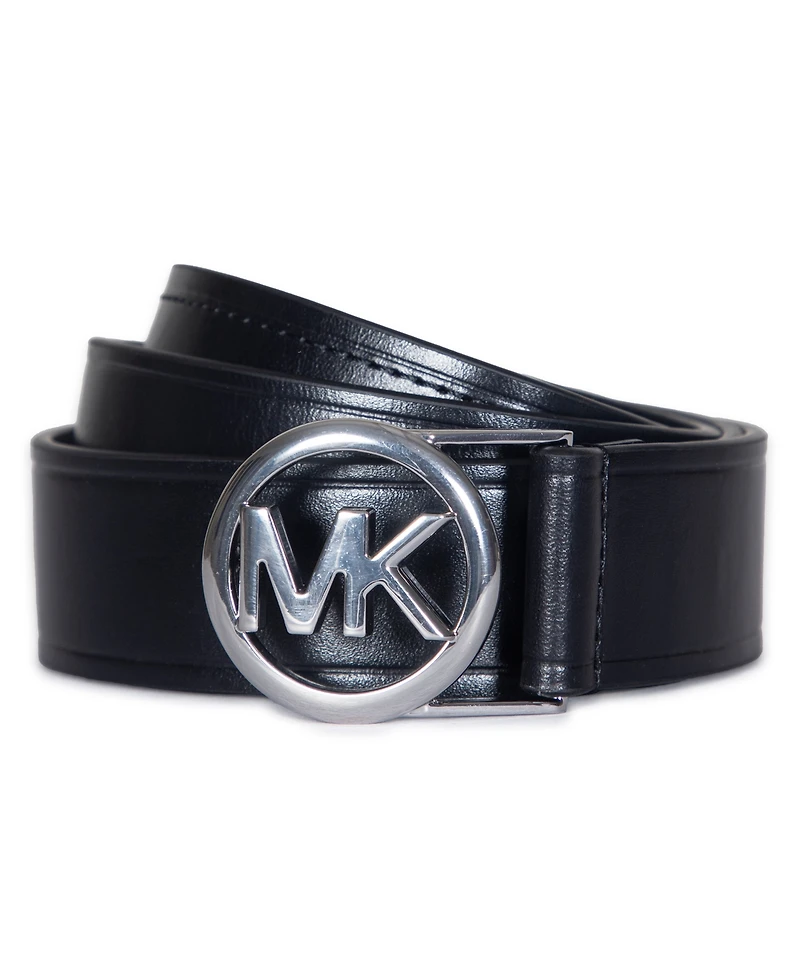 Micheal Kors Women's Embossed Logo Leather Belt