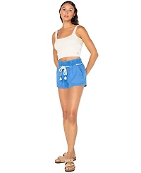 Roxy Juniors' Paddle On Drawstring-Waist Shorts