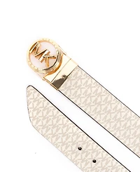 Micheal Kors Women's Embossed Logo Reversible Belt