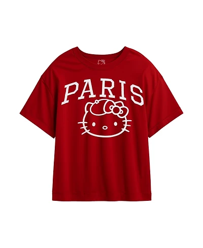 Hello Kitty Big Girls Short Sleeve Paris T-Shirt