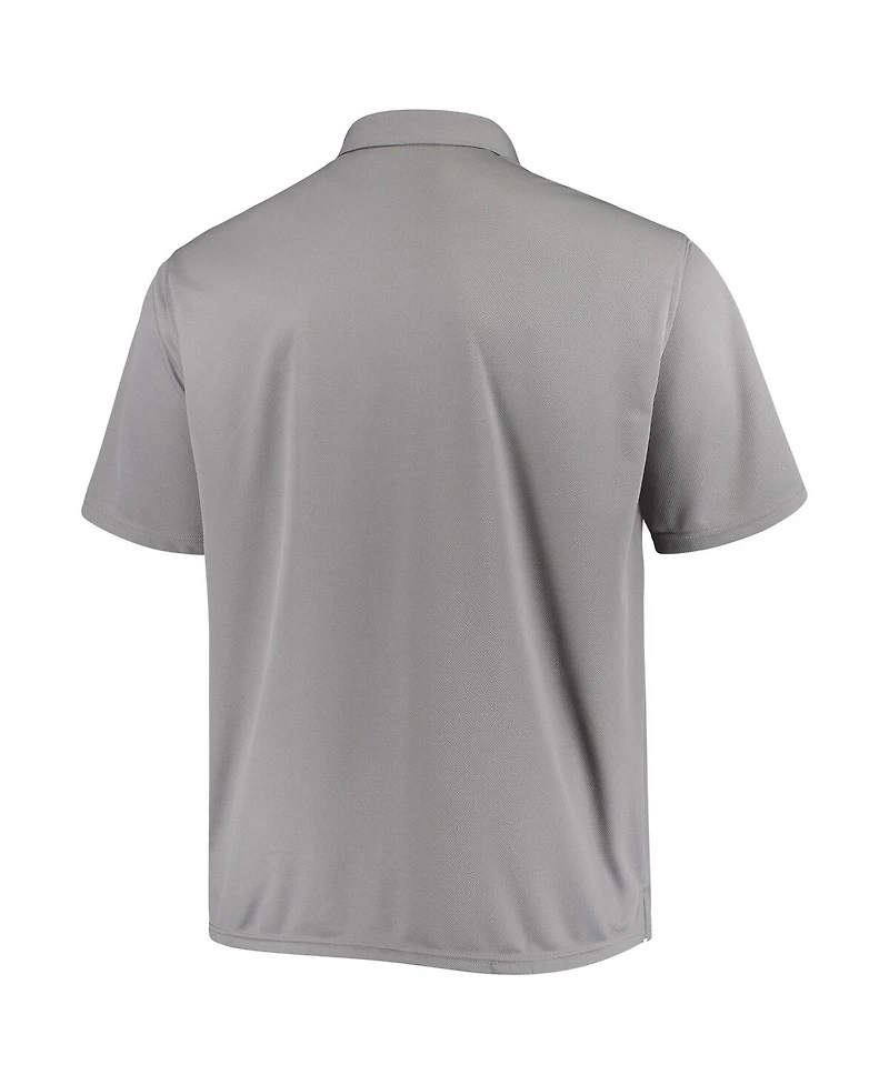 Men's Fanatics Gray Chicago White Sox Big Tall Solid Birdseye Polo Shirt