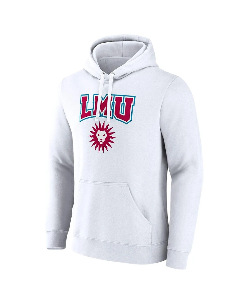 Fanatics Men's White Loyola Marymount Lions Primary Logo Pullover Hoodie