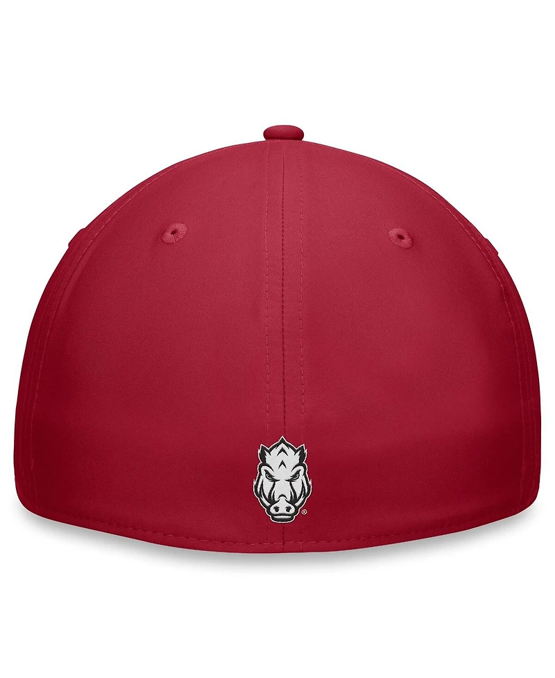 Top of the World Men's Heather Gray/Cardinal Arkansas Razorbacks Merge Flex Hat