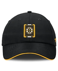 Fanatics Men's Black/Gold Boston Bruins Authentic Pro Ripstop Adjustable Hat