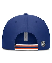 Fanatics Men's Royal/Orange Edmonton Oilers Authentic Pro Ripstop Adjustable Hat