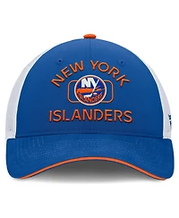 Fanatics Men's Royal/White New York Islanders Authentic Pro Rink Trucker Hat