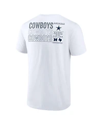 Fanatics Men's White Dallas Cowboys Repeat Stats T-Shirt