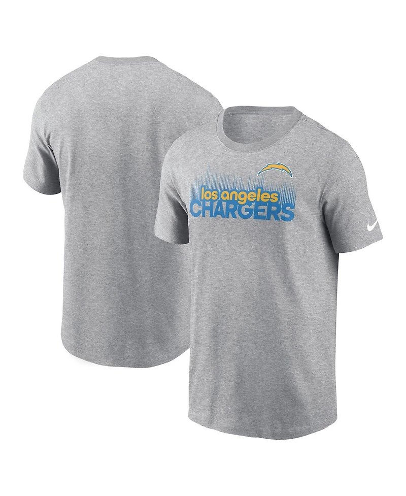 Nike Men's Heather Gray Los Angeles Chargers Local Essential T-Shirt