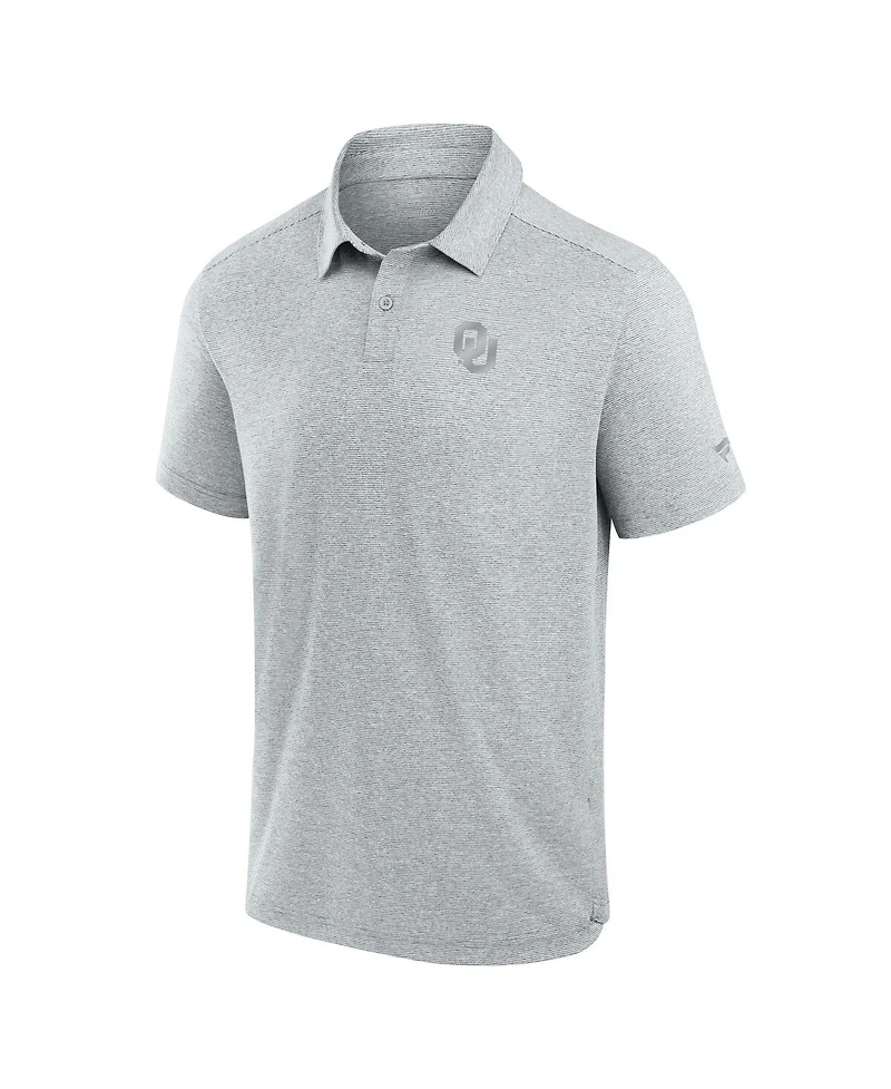 Fanatics Men's Gray Oklahoma Sooners Performance Polo Shirt