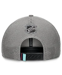 Fanatics Men's Gray Seattle Kraken Authentic Pro Home Ice Trucker Adjustable Hat