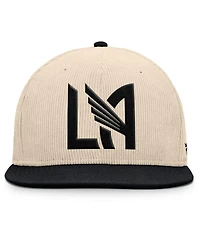 Fanatics Men's Cream Lafc Tempo Corduroy Snapback Hat
