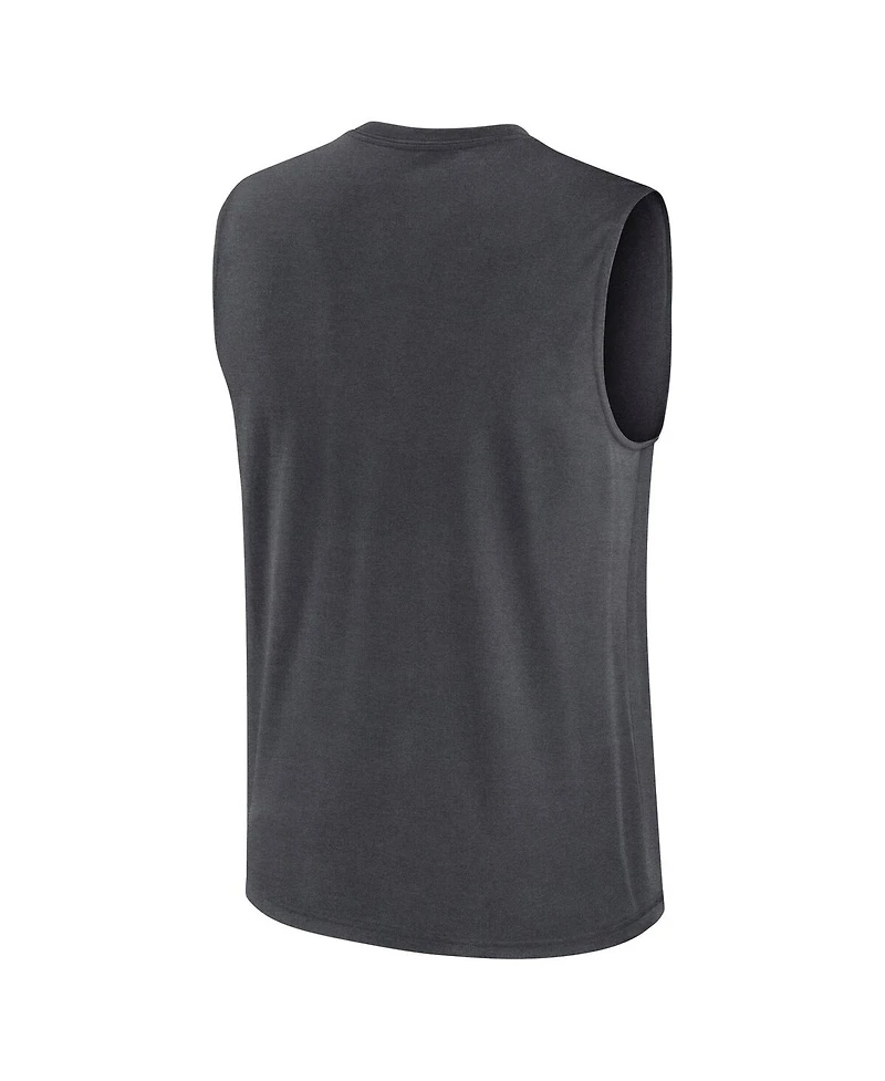 Nike Men's Charcoal Dallas Cowboys Primetime Legend Performance Muscle Tank Top