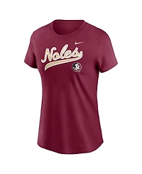 Nike Women's Garnet Florida State Seminoles Local Script T-Shirt
