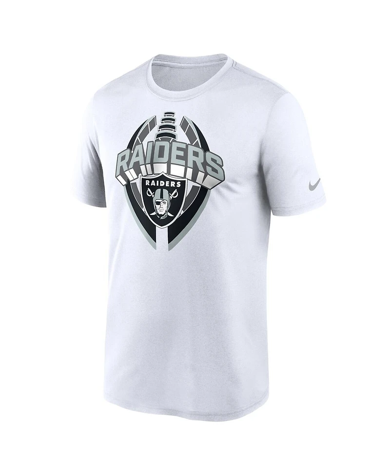 Nike Men's White Las Vegas Raiders Legend Icon Performance T-Shirt