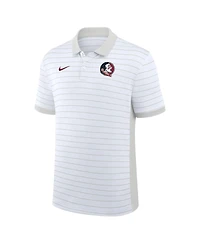 Nike Men's White Florida State Seminoles 2025 Early Season Coaches Sideline Victory Stripe Performance Polo Shirt