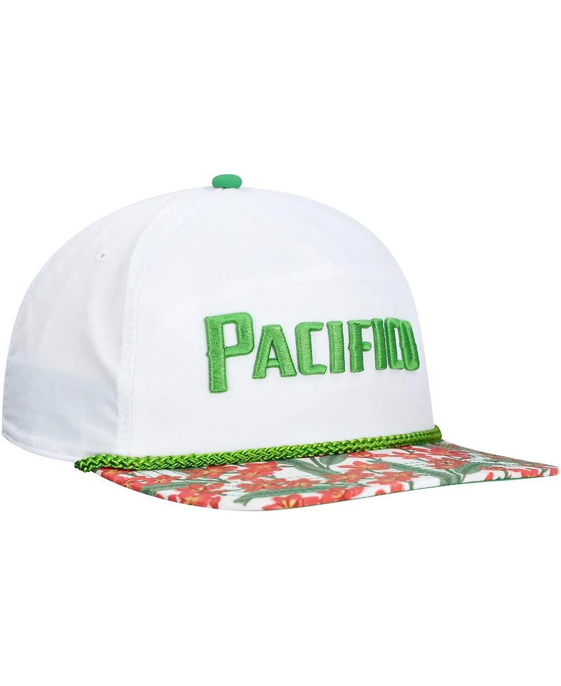 Lids Men's White Pacifico Beer Rope Floral Golfer Hat
