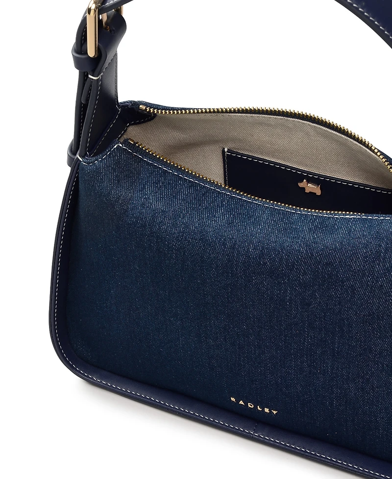 Radley London Denim Westwell Lane Indigo Small Zip-Top Grab Bag