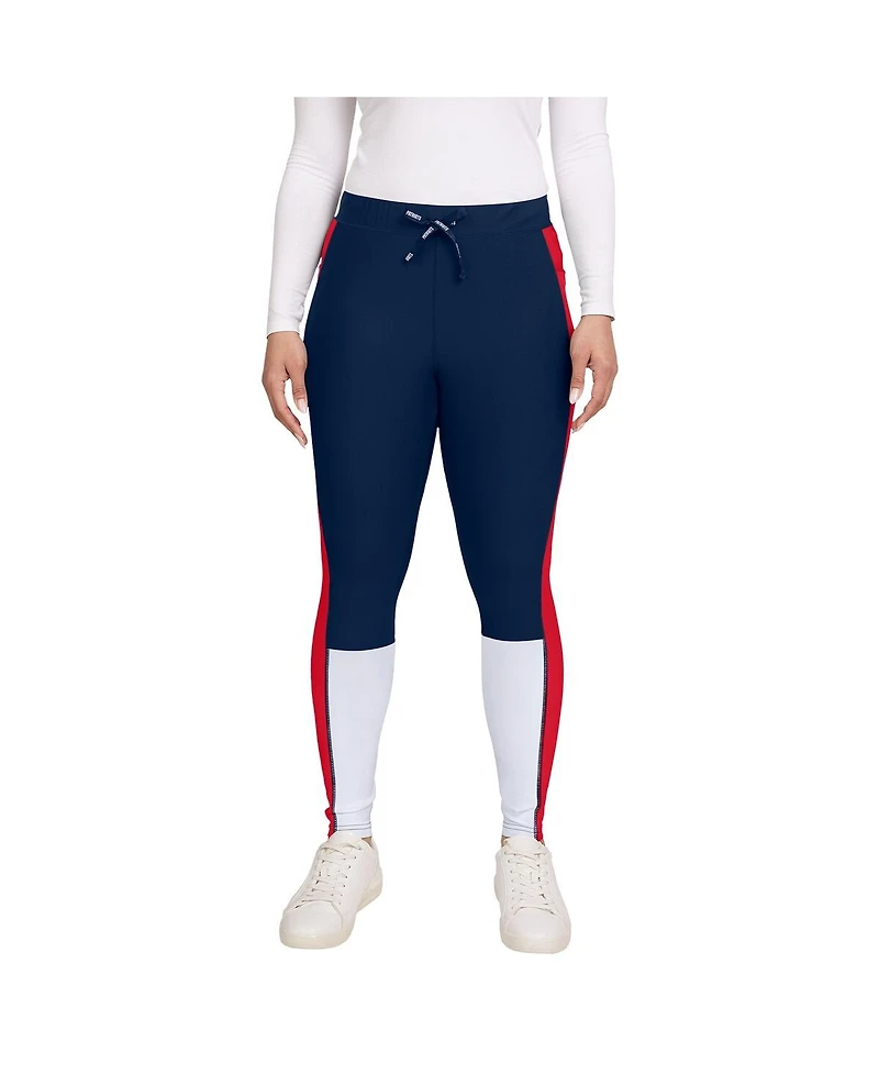 Wear by Erin Andrews Women's Navy/Red New England Patriots Color Block Leggings