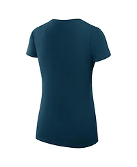 G-iii 4Her by Carl Banks Women's Navy Boston Red Sox Team Logo Graphic V-Neck Fitted T-Shirt