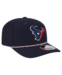 New Era Men's Navy Houston Texans Gameday Multi Rope 9SEVENTY Stretch-Snap Hat