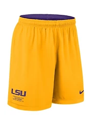 Nike Men's Purple/Gold Lsu Tigers 2025 Sideline Reversible Performance Shorts