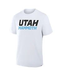 Fanatics Men's White Utah Mammoth Wordmark Legacy T-Shirt