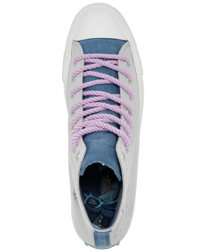Converse x Naruto Shippuden Men's Sasuke Chuck Taylor All Star High Casual Sneakers from Finish Line