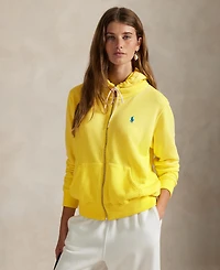 Polo Ralph Lauren Women's Lightweight Fleece Full-Zip Hoodie Sweatshirt